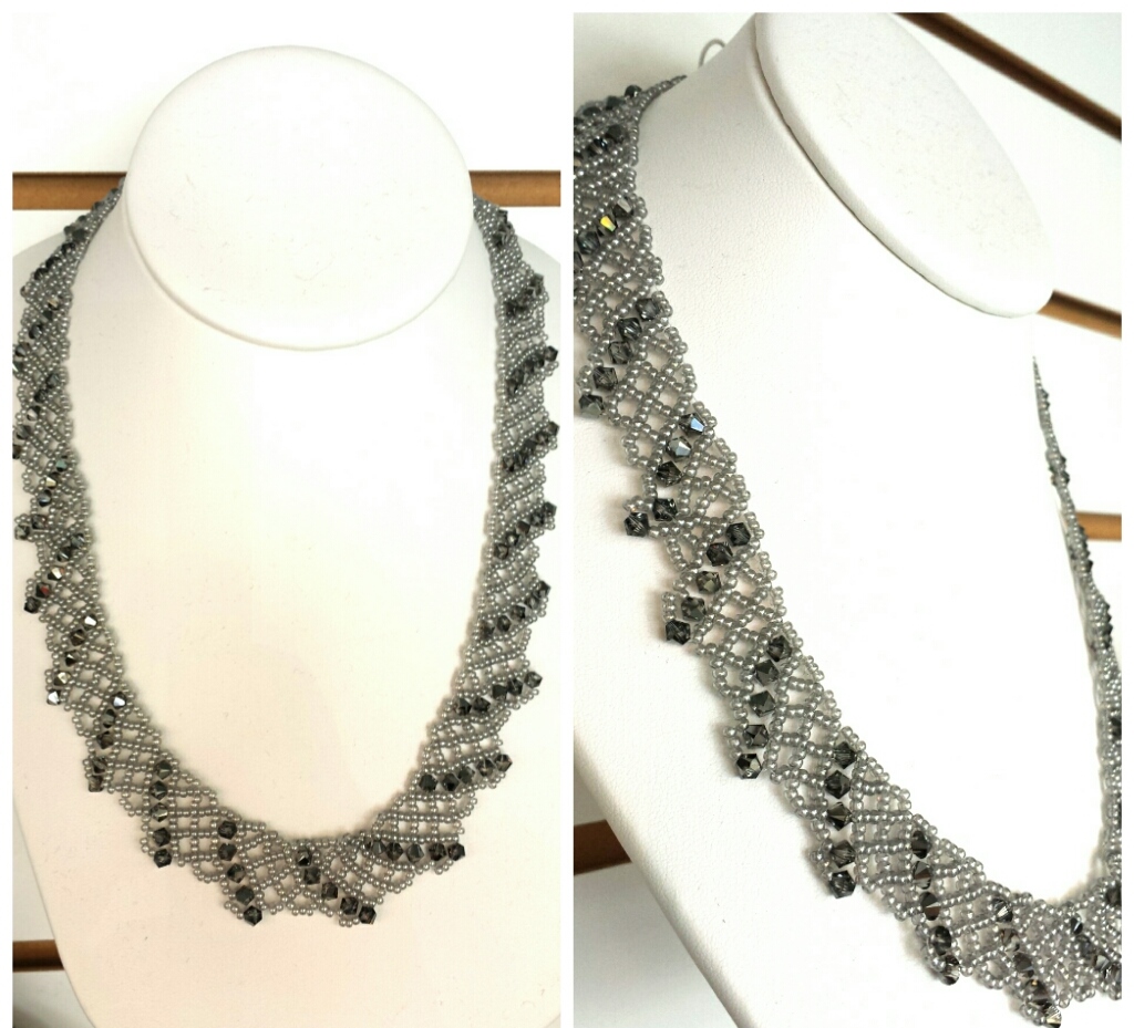 Diagonal Netted Necklace 10:30 am to 12:30 pm - Donna's Beads